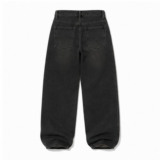 Washed Black Baggy Jeans
