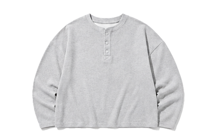 Light Grey Baggy Henley
