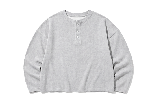 Light Grey Baggy Henley